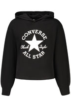 Converse момичешки суитшърт с качулка – черен
