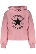 Converse момичешки суитшърт с качулка – розов