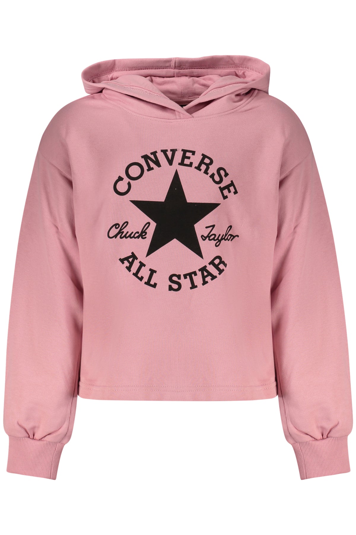 Converse момичешки суитшърт с качулка – розов